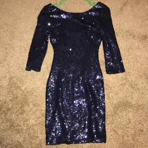 Navy blue sparkly formal dress🔥